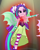 Size: 821x1039 | Tagged: safe, derpibooru import, screencap, aria blaze, equestria girls, rainbow rocks, clothes, cropped, dress, female, fin wings, gem, pointing, ponied up, siren gem, sleeveless, solo, wings