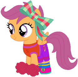 Size: 305x304 | Tagged: safe, artist:selenaede, artist:user15432, derpibooru import, scootaloo, pegasus, pony, base used, bow, cheerleader, cheerleader outfit, clothes, costume, cute, cutealoo, hair bow, halloween, halloween costume, holiday, pom pom, shoes, simple background, skirt, sneakers, socks, solo, white background