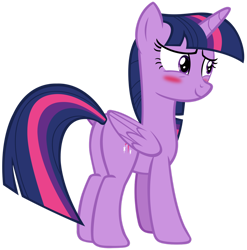 Size: 1280x1297 | Tagged: safe, artist:andoanimalia, derpibooru import, twilight sparkle, twilight sparkle (alicorn), alicorn, pony, better together, equestria girls, forgotten friendship, blushing, butt, female, mare, plot, simple background, solo, transparent background, twibutt, vector