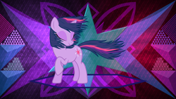 Size: 3840x2160 | Tagged: safe, artist:galekz, artist:laszlvfx, derpibooru import, edit, twilight sparkle, unicorn twilight, pony, unicorn, solo, wallpaper, wallpaper edit, windswept mane