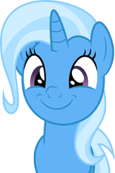 Size: 2000x3009 | Tagged: safe, artist:agrol, artist:luckreza8, derpibooru import, trixie, pony, unicorn, .svg available, cute, diatrixes, female, great and powerful, happy, high res, mare, simple background, smiling, transparent background, vector, weapons-grade cute