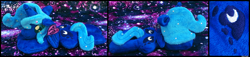 Size: 3264x745 | Tagged: safe, derpibooru import, princess luna, alicorn, pony, beanie, beanie (plushie), female, filly, for sale, hat, photo, plushie, s1 luna, solo, toy, woona, younger