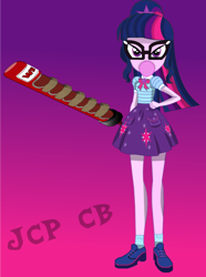 Size: 804x1080 | Tagged: safe, artist:jcpreactyt, derpibooru import, sci-twi, twilight sparkle, equestria girls, female, serious, solo