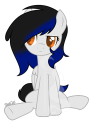 Size: 767x1041 | Tagged: safe, artist:silentwolf-oficial, derpibooru import, oc, oc only, pegasus, pony, base used, pegasus oc, signature, simple background, sitting, solo, transparent background, underhoof, watermark, wings