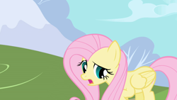 Size: 1280x720 | Tagged: safe, derpibooru import, screencap, fluttershy, pegasus, pony, friendship is magic, female, mare, solo