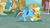 Size: 1280x720 | Tagged: safe, derpibooru import, screencap, granny smith, rainbow dash, pegasus, pony, the mysterious mare do well, best pony