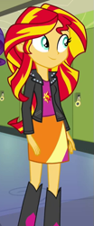 Size: 285x683 | Tagged: safe, derpibooru import, screencap, sunset shimmer, equestria girls, rainbow rocks, cropped