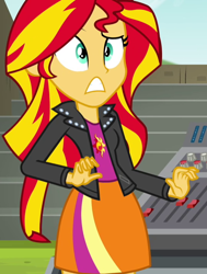 Size: 538x712 | Tagged: safe, derpibooru import, screencap, sunset shimmer, equestria girls, rainbow rocks, cropped, solo