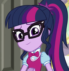 Size: 1040x1068 | Tagged: safe, derpibooru import, screencap, sci-twi, twilight sparkle, dance magic, equestria girls, spoiler:eqg specials, cropped, cute, looking at you, solo, twiabetes