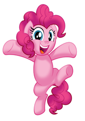 Size: 1024x1448 | Tagged: safe, artist:aleximusprime, derpibooru import, pinkie pie, earth pony, pony, cute, diapinkes, happy, jumping, looking at you, simple background, smiling, solo, transparent background