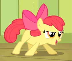 Size: 1271x1080 | Tagged: safe, derpibooru import, screencap, apple bloom, female, filly, narrowed eyes, open mouth, solo