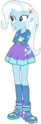 Size: 436x1308 | Tagged: safe, artist:rupahrusyaidi, derpibooru import, edit, edited screencap, screencap, trixie, equestria girls, background removed, simple background, solo, transparent background