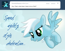 Size: 1040x821 | Tagged: safe, artist:ask-fleetfoot, derpibooru import, fleetfoot, pony, alternate design, ask-fleetfoot, flying, solo