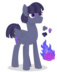 Size: 2300x2919 | Tagged: safe, artist:magicuniclaws, derpibooru import, oc, pegasus, pony, male, offspring, parent:inky rose, parent:tantabus, simple background, solo, stallion, transparent background