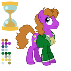 Size: 504x504 | Tagged: safe, artist:lissystrata, derpibooru import, doctor whooves, earth pony, pony, clothes, cravat, doctor who, eighth doctor, frock coat, male, ponified, reference sheet, shirt, simple background, solo, stallion, the doctor, transparent background, velvet