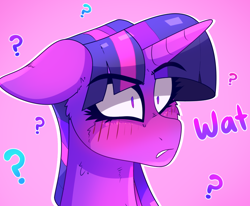 Size: 976x806 | Tagged: safe, artist:aaa-its-spook, derpibooru import, twilight sparkle, blushing, female, solo, wat