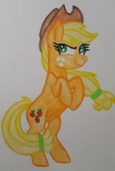 Size: 272x405 | Tagged: safe, artist:chewy-tartz, derpibooru import, applejack, earth pony, pony, solo