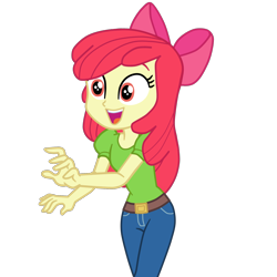 Size: 1836x1836 | Tagged: safe, artist:gmaplay, derpibooru import, apple bloom, better together, equestria girls, holidays unwrapped, adorabloom, cute, simple background, solo, transparent background