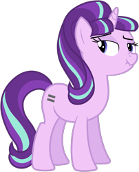 Size: 1425x1762 | Tagged: safe, artist:nano23823, derpibooru import, starlight glimmer, pony, unicorn, the cutie map, .svg available, equal cutie mark, eyelashes, female, mare, scrunchy face, simple background, solo, svg, transparent background, vector