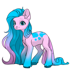 Size: 1024x1024 | Tagged: safe, artist:band sickle, derpibooru import, oc, oc only, oc:cotton confection, earth pony, pony creator, female, looking at you, mare, simple background, solo, spots, transparent background