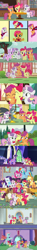 Size: 1280x8640 | Tagged: safe, derpibooru import, apple bloom, babs seed, diamond tiara, gabby, ocellus, princess twilight 2.0, scootaloo, starlight glimmer, sweetie belle, trixie, twilight sparkle, twilight sparkle (alicorn), alicorn, pony, unicorn, call of the cutie, crusaders of the lost mark, marks and recreation, marks for effort, on your marks, one bad apple, surf and/or turf, the fault in our cutie marks, the last crusade, the last problem, clubhouse, crusaders clubhouse, cutie map, cutie mark crusaders, happy birthday mlp:fim, lyrics in the description, mlp fim's tenth anniversary, older, older apple bloom, older cmc, older scootaloo, older sweetie belle, older trixie, school of friendship, then and now, twilight's castle, we'll make our mark, youtube link