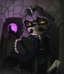 Size: 1755x2024 | Tagged: safe, artist:marsminer, derpibooru import, oc, oc only, oc:norec, lich, undead, solo, spooky