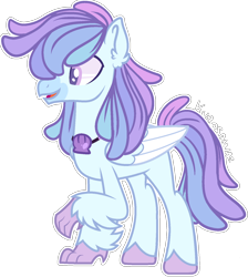 Size: 1404x1566 | Tagged: safe, artist:kurosawakuro, derpibooru import, oc, classical hippogriff, hippogriff, hybrid, interspecies offspring, male, offspring, parent:scootaloo, parent:terramar, parents:terraloo, simple background, solo, transparent background