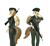 Size: 2169x1980 | Tagged: safe, artist:spinostud, derpibooru import, oc, oc:coffe, anthro, pegasus, assault rifle, beret, clothes, gun, hat, looking over shoulder, military, military uniform, pants, pegasus oc, rifle, shirt, standing, trigger discipline, uniform, weapon