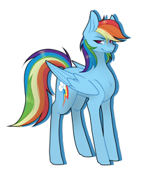 Size: 595x701 | Tagged: safe, artist:cyrinthia, derpibooru import, rainbow dash, pegasus, pony, female, mare, simple background, solo, transparent background