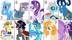 Size: 1024x576 | Tagged: safe, artist:jamesawilliams1996, derpibooru import, dragon lord ember, flam, grogar, king sombra, maud pie, ocellus, pear butter, princess ember, princess twilight 2.0, starlight glimmer, trixie, twilight sparkle, twilight sparkle (alicorn), alicorn, pony, unicorn, the last problem, happy birthday mlp:fim, mlp fim's tenth anniversary