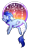 Size: 246x411 | Tagged: safe, artist:silentwolf-oficial, derpibooru import, oc, oc only, pony, unicorn, colored hooves, dreamcatcher, eyes closed, horn, leonine tail, lying down, prone, signature, simple background, smiling, solo, transparent background, unicorn oc, watermark