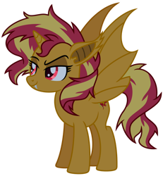 Size: 1024x1110 | Tagged: safe, artist:emeraldblast63, derpibooru import, sunset shimmer, alicorn, bat pony, bat pony alicorn, bats!, bat ponified, bat wings, halloween, holiday, horn, race swap, shimmerbat, simple background, solo, transparent background, wings