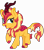 Size: 4600x5200 | Tagged: safe, artist:emeraldblast63, derpibooru import, sunset shimmer, kirin, kirin-ified, simple background, solo, species swap, transparent background