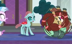 Size: 1169x715 | Tagged: safe, derpibooru import, screencap, ocellus, silverstream, yona, school daze