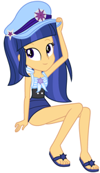 Size: 1152x1988 | Tagged: safe, artist:sarahalen, derpibooru import, oc, oc only, oc:velvet sentry, equestria girls, clothes, simple background, solo, swimsuit, white background