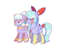 Size: 1002x797 | Tagged: safe, artist:kb-gamerartist, derpibooru import, cloudchaser, flitter, pegasus, pony, anklet, bow, bracelet, choker, clothes, cosplay, costume, crossover, duo, ear piercing, earring, female, hair bow, hairclip, halloween, halloween costume, holiday, jewelry, mare, minun, necklace, nightmare night, nightmare night costume, piercing, plusle, pokémon, raised eyebrow, siblings, simple background, sisters, socks, tail bow, transparent background, twins, wristband