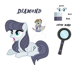 Size: 800x664 | Tagged: safe, artist:starflightmlp, derpibooru import, oc, oc:diamond, earth pony, pony, female, lying down, mare, offspring, parent:maud pie, parent:mud briar, parents:maudbriar, prone, simple background, transparent background