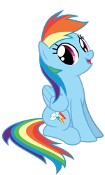 Size: 2458x4097 | Tagged: safe, artist:dashyoshi, derpibooru import, rainbow dash, pegasus, pony, looking at you, simple background, sitting, solo, transparent background, vector