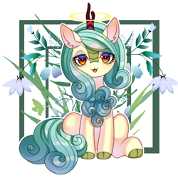 Size: 2050x2050 | Tagged: safe, artist:alus, derpibooru import, oc, oc:seven sister, kirin, halo, kirin-ified, looking at you, species swap