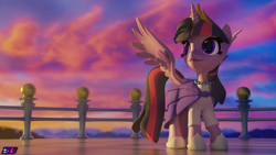 Size: 7680x4320 | Tagged: safe, artist:shadowboltsfm, derpibooru import, twilight sparkle, twilight sparkle (alicorn), alicorn, pony, 3d, absurd file size, absurd resolution, beautiful, blender, clothes, crown, cute, dress, happy birthday mlp:fim, jewelry, mlp fim's tenth anniversary, regalia, solo