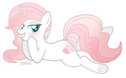 Size: 1200x740 | Tagged: safe, artist:jennieoo, derpibooru import, oc, oc only, oc:sweetheart, pony, unicorn, cute, female, mare, patreon, prone, sexy, simple background, solo, sweet, transparent background