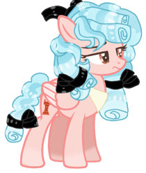 Size: 359x427 | Tagged: safe, artist:stardustsentryyt105, derpibooru import, cozy glow, pegasus, pony, bow, female, frown, hair bow, looking to side, looking to the right, mare, older, older cozy glow, simple background, solo, tail bow, transparent background, unamused