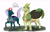 Size: 3038x1946 | Tagged: safe, artist:yozora122, derpibooru import, pharynx, oc, oc:hercules, changedling, changeling, hybrid, dragonling, interspecies offspring, magical gay spawn, offspring, parent:spike, parent:thorax, parents:thoraxspike, prince pharynx, simple background, size difference, uncle and nephew, white background