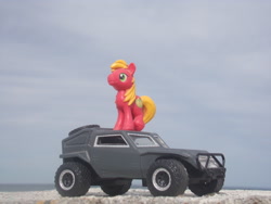 Size: 2048x1536 | Tagged: safe, artist:dingopatagonico, derpibooru import, big macintosh, earth pony, pony, car, irl, photo, solo, toy