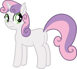 Size: 2180x1941 | Tagged: safe, artist:poniidesu, derpibooru import, sweetie belle, pony, unicorn, butt, dock, female, filly, simple background, solo, sweetie butt, transparent background