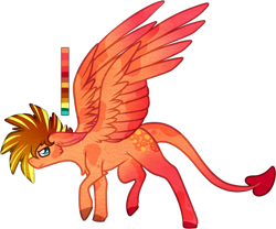 Size: 926x771 | Tagged: safe, artist:velnyx, derpibooru import, oc, oc:sky chaser, pegasus, pony, augmented tail, male, solo, stallion