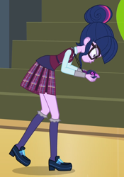 Size: 538x770 | Tagged: safe, derpibooru import, screencap, sci-twi, twilight sparkle, equestria girls, friendship games, cropped, magic capture device, solo