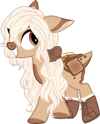 Size: 600x747 | Tagged: safe, artist:sweethearttarot, derpibooru import, oc, oc only, earth pony, pony, bow, bread, clothes, cute, female, food, hair bow, mare, shoes, simple background, solo, toast, transparent background