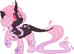 Size: 1100x815 | Tagged: safe, artist:sweethearttarot, derpibooru import, oc, oc only, original species, pony, simple background, solo, transparent background