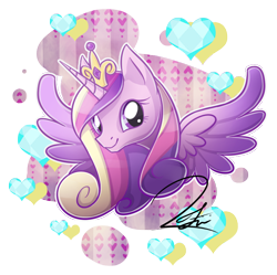 Size: 742x739 | Tagged: safe, artist:alidythera, derpibooru import, princess cadance, alicorn, pony, bust, female, mare, portrait, simple background, solo, transparent background